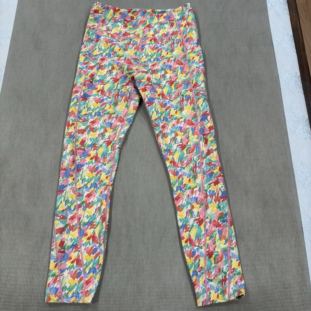 Tuckernuck Sport Dayglow Kaylee‎ Legging Size S Pockets Tnuck Printed  Colorful